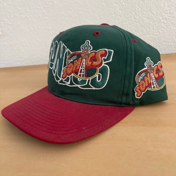 Seattle Supersonics G-Cap The Wave Vintage 90s snapback hat RARE cap - Picture 8 of 9